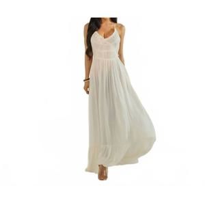 NEW THE SANG jenna maxi dress in off white